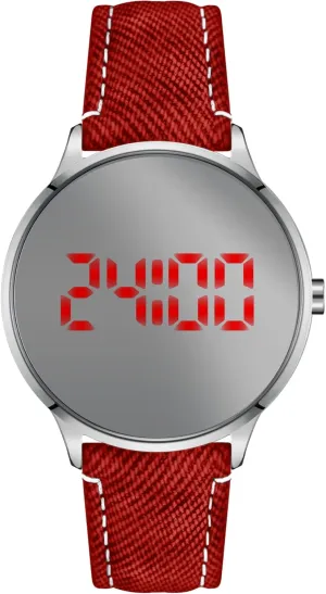 Read Watch Bisley Unisex Digital cubism cheep Watch LED Display Big Mirror Face Easy to 