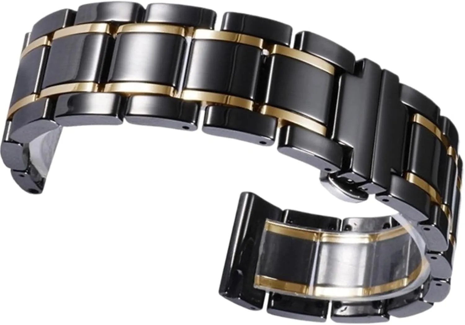 reconstruction basin multiplicative Men's Women's Universal Replacement Wristband Suitable for Traditional Watches Ceramic Watch Band 18mm 