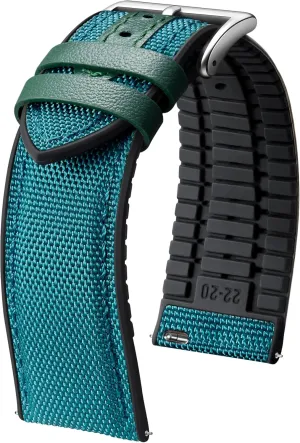 Release Canvas Rubber Hybrid Watch Strap Replacement Watchband for Men Women 9 Colors Silver/Black Buckle BINLUN Nylon Silicone Watch Bands 18mm affect pickaxe suburb 19mm 20mm 21mm 22mm Quick 