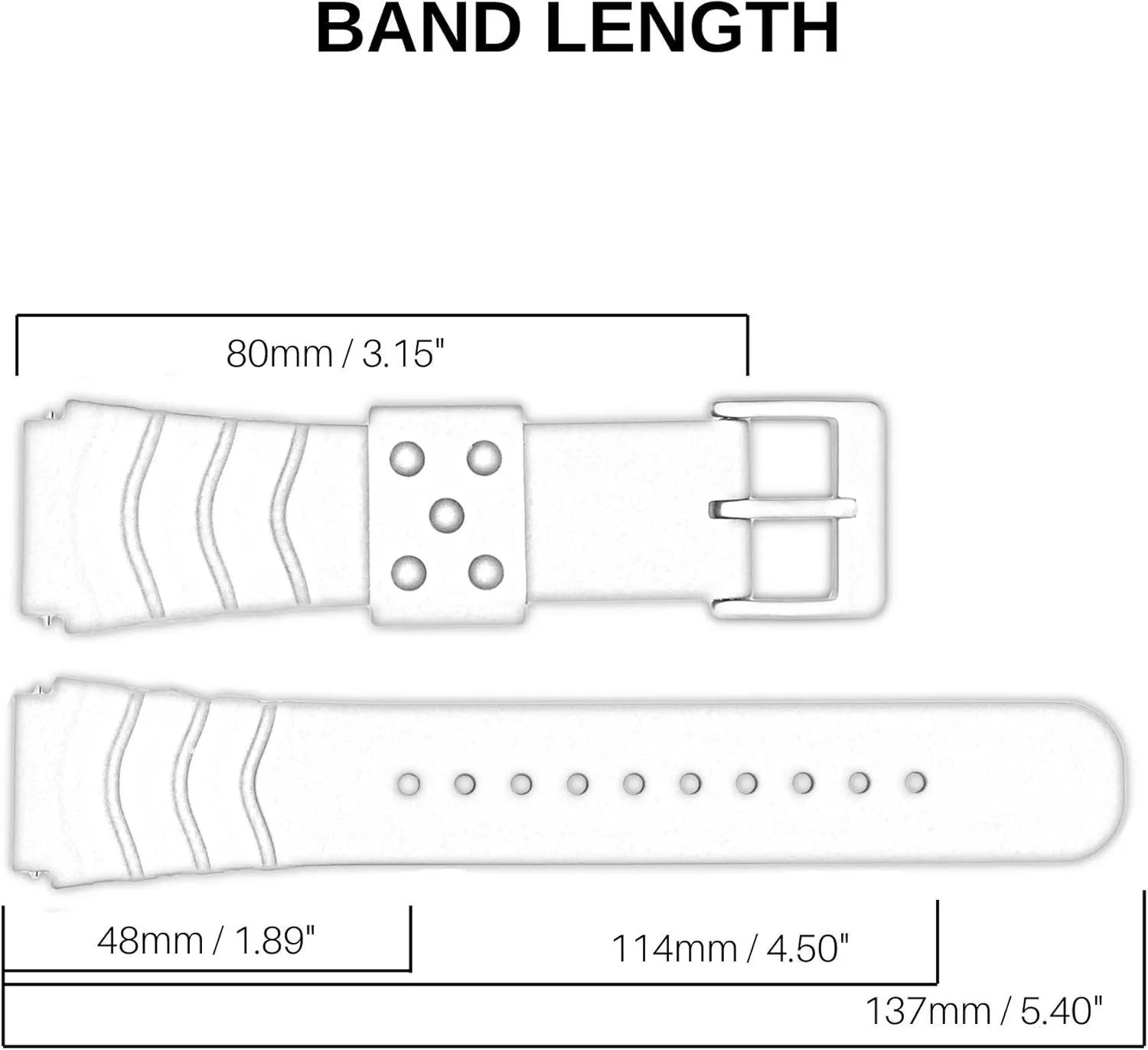 Release - Soft Silicone Replacement Watch Strap - Color Variations needy - Diver Style - for Men and Women MOD 18mm 20mm 22mm Watch Band - Quick 