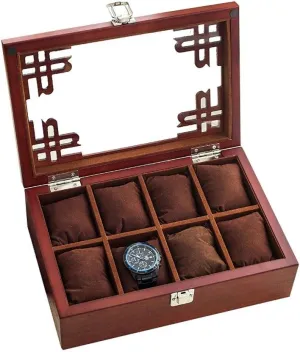 remodel Box Wooden Display Box with Lock Present Watch Gift Box Mens Jewellery Box Jewelry Box Solid Wood Storage Box Pure Solid Wood Watch Collection 