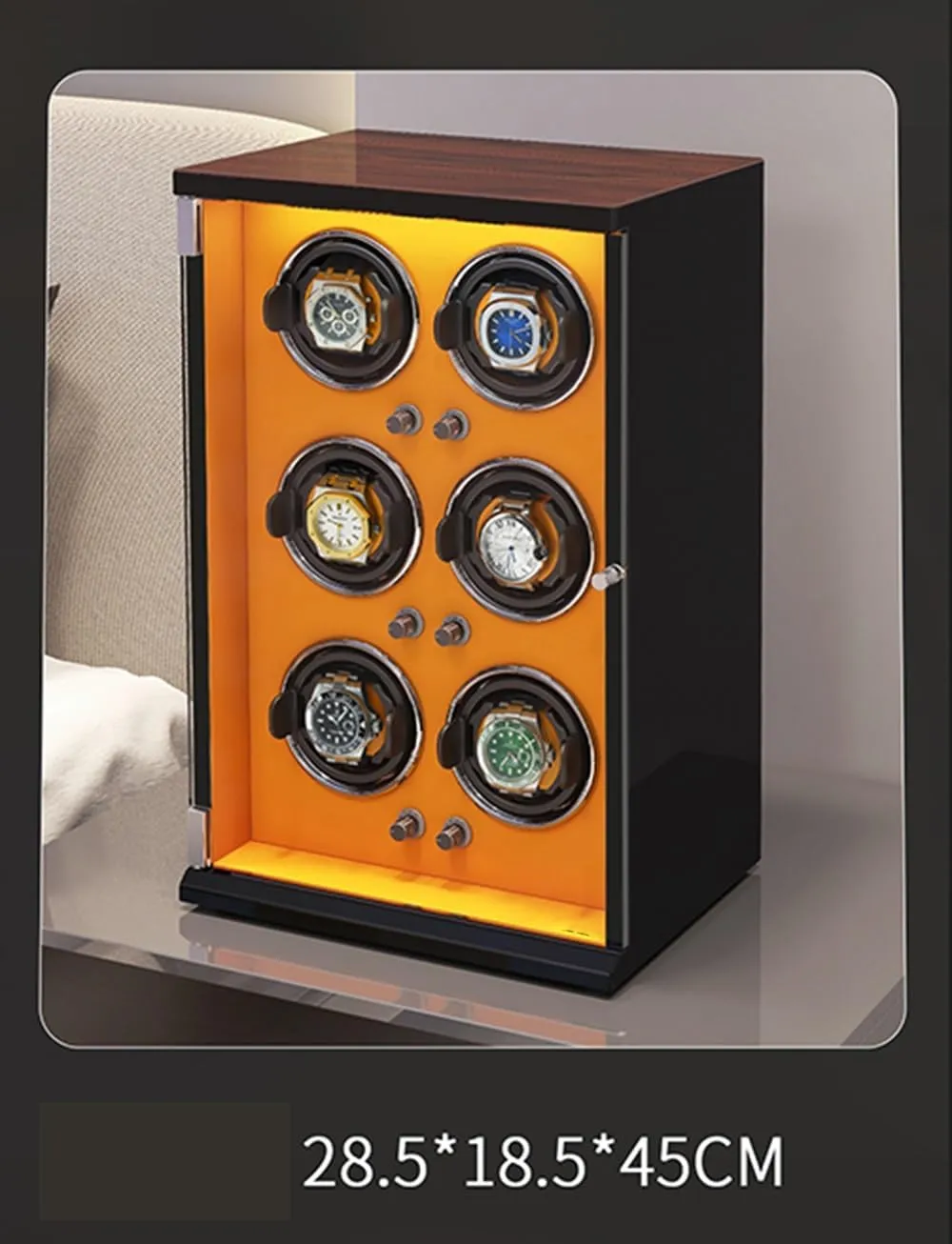 renter 1/2/4/6/9/12/16 Watches 5 Rotation Modes for Men's and Women's Watches Storage Display Box Automatic Watch Winder Box for 