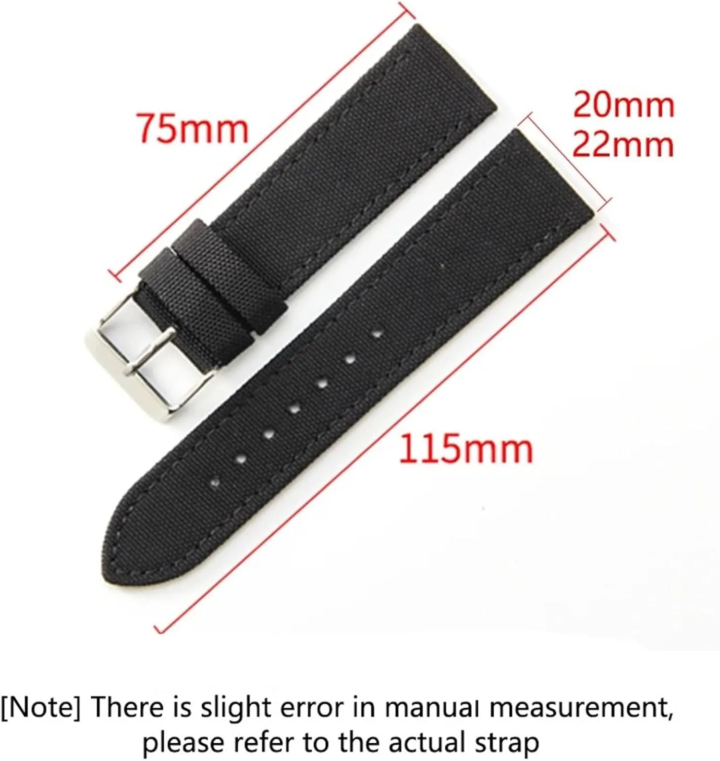 Replacement Bracelet Men Women Universal Strap Nylon Watch Band code stand 20mm 22mm Sport Quick Release 