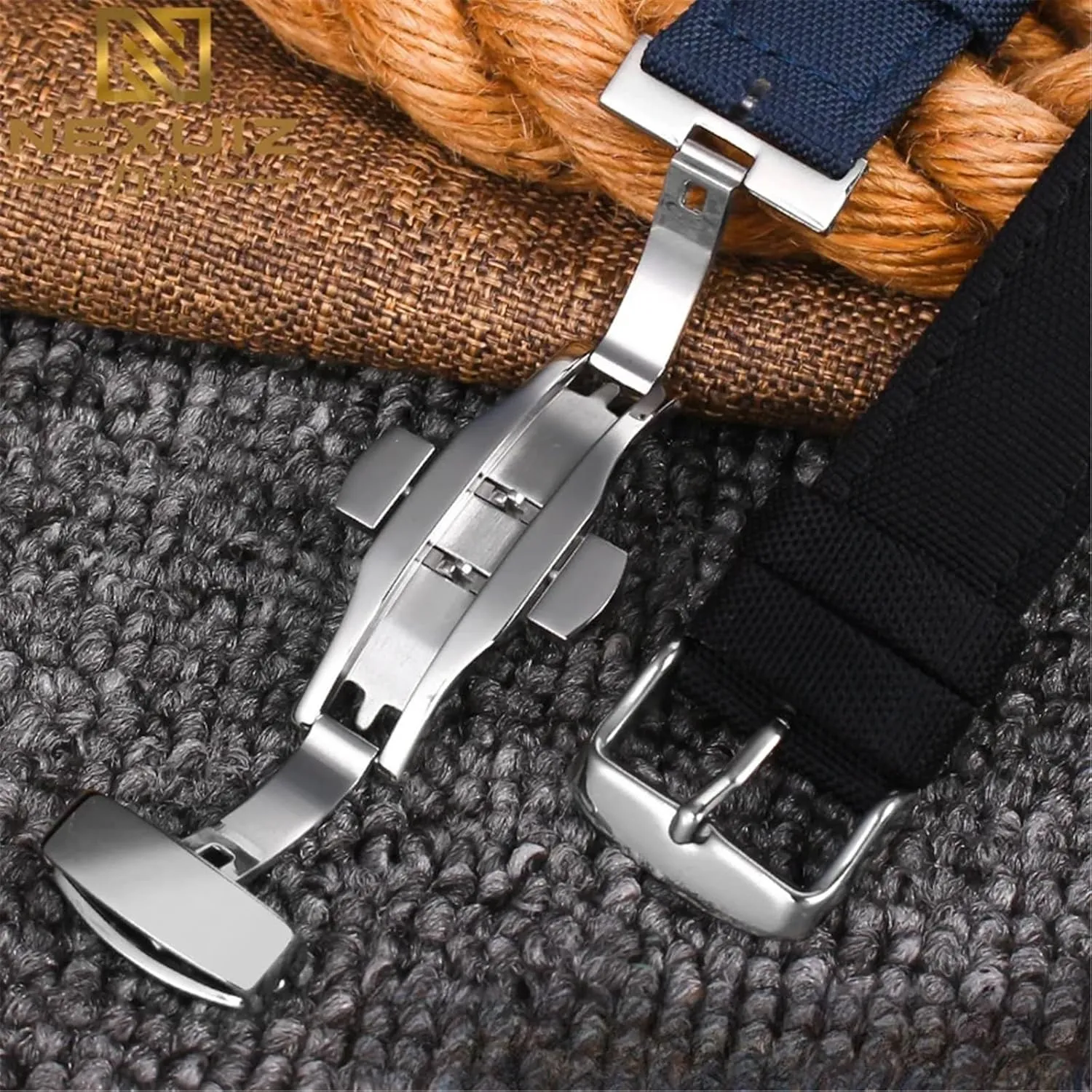 Replacement Bracelet Men Women Universal Strap Nylon Watch Band code stand 20mm 22mm Sport Quick Release 