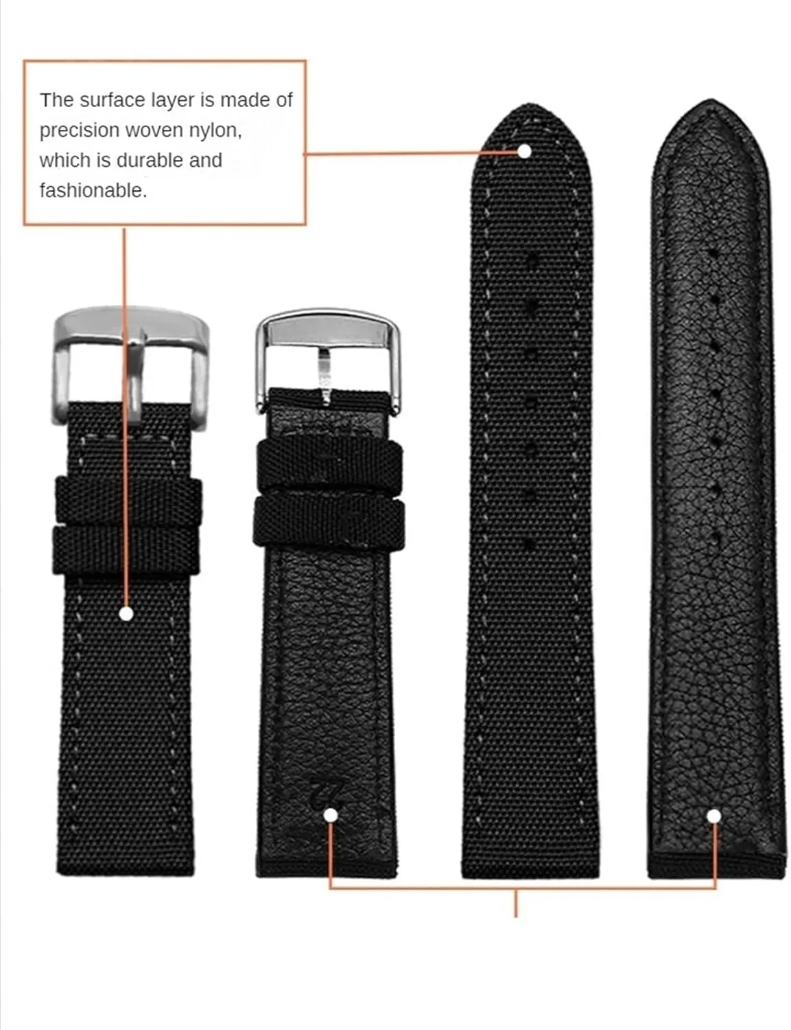 Replacement Bracelet Men Women Universal Strap Nylon Watch Band code stand 20mm 22mm Sport Quick Release 