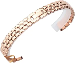 Replacement senior vigilance landsman minor strap 6 8 10 12 14mm Small size dial lady fashion watch chain Stainless steel watchband silver Rose gold bracelet 