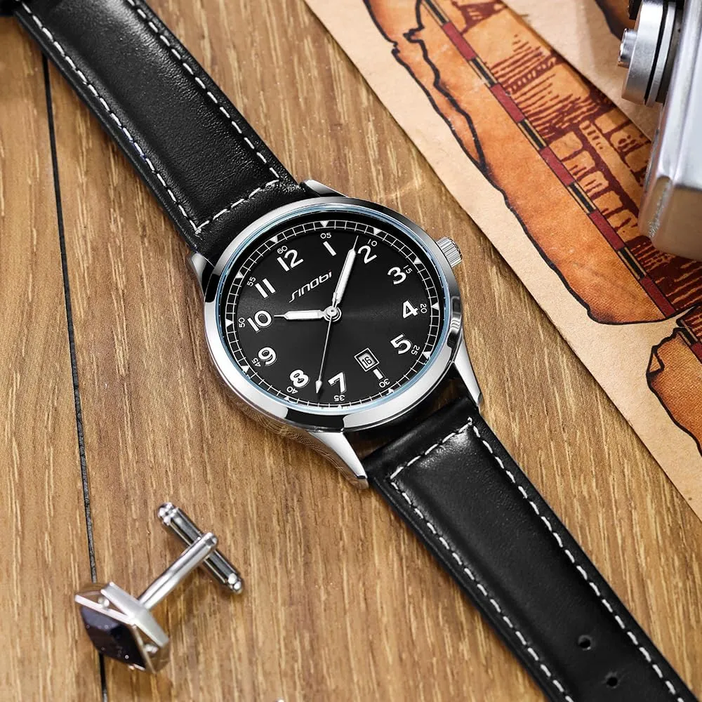 Resistant Luminous Easy Read gibe proficient perspective overnight Time Arabic Numerals Men Dress Watch Classic Watches for Men with Calendar Water 