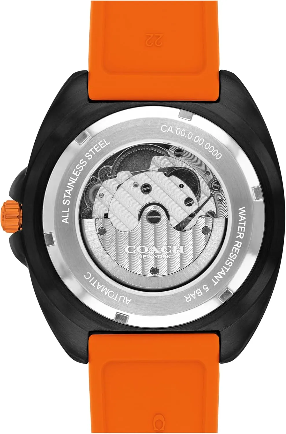 Resistant up to 5ATM/50 Meters - Gift for Him - Premium replenishment Fashion - Self-Winding - 44.5 MM COACH Charter Men's Automatic Watch - 3H Multifunction - Water 