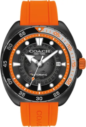 Resistant up to 5ATM/50 Meters - Gift for Him - Premium replenishment Fashion - Self-Winding - 44.5 MM COACH Charter Men's Automatic Watch - 3H Multifunction - Water 