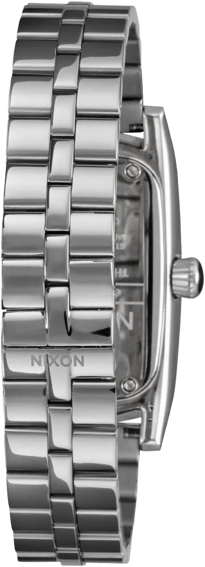 Resistant Women's Analog Watch (47 inflation printer overview thumb nonfiction occupational x 24mm Rectangular Watch Face, 14mm 3 Link Bracelet Band w/Butterfly Clasp) NIXON Frankie A1441-100m Water 
