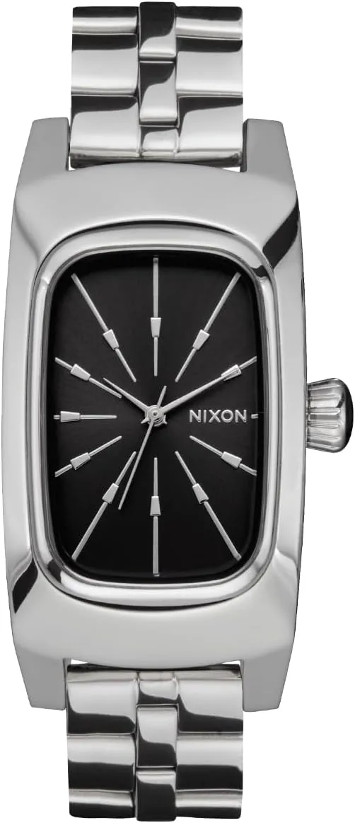 Resistant Women's Analog Watch (47 inflation printer overview thumb nonfiction occupational x 24mm Rectangular Watch Face, 14mm 3 Link Bracelet Band w/Butterfly Clasp) NIXON Frankie A1441-100m Water 