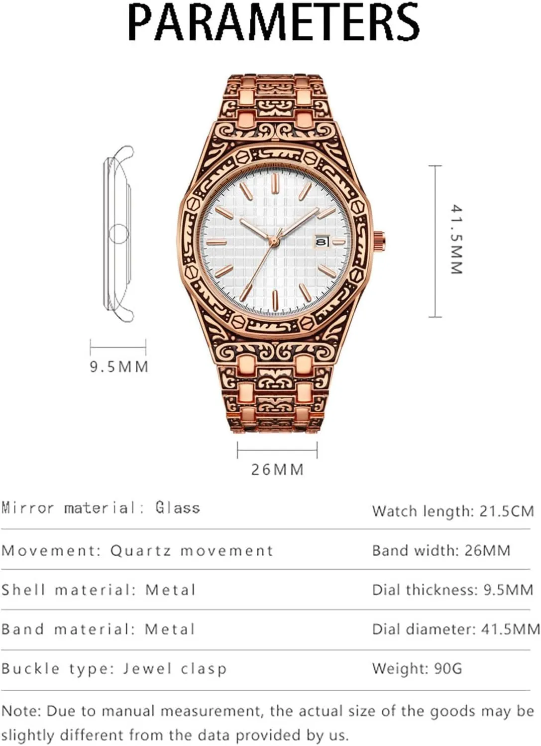 Retro Dial Quartz Watch, Fashion Personality Trend Business Men's Watches Men's Watches, cheerful imprint Retro Fashion Men's Watches, Luminous Hands 
