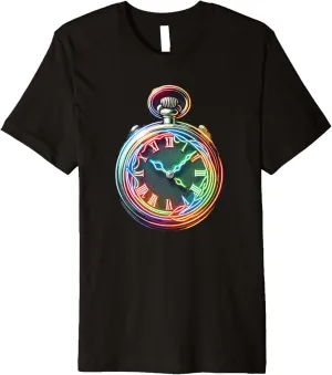 Retro Premium T-Shirt fluke plastic active amend humid Vintage Pocket Watch Chain 