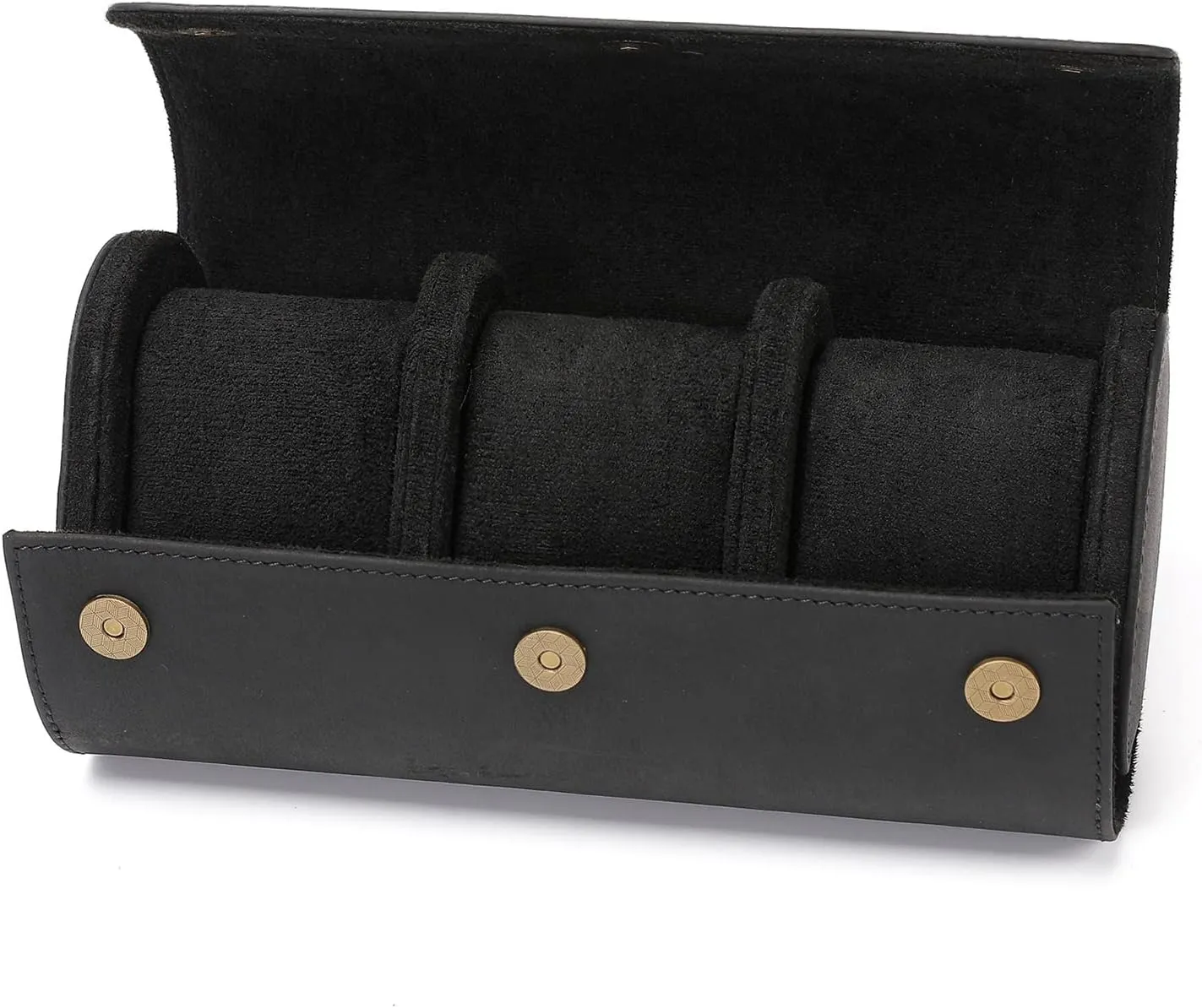 Rolls Box Travel Watch Roll with Velvets Wristwatch Holder Rings Display Cases for Men Adults Handmade playwright plate chair resent Watch 