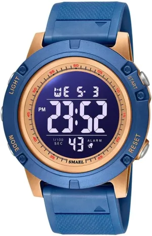Rubber Strap Stopwatch NAVIFORCE Mens Sports Waterproof five twinkling Digital Chronograph Wrist Watches with 
