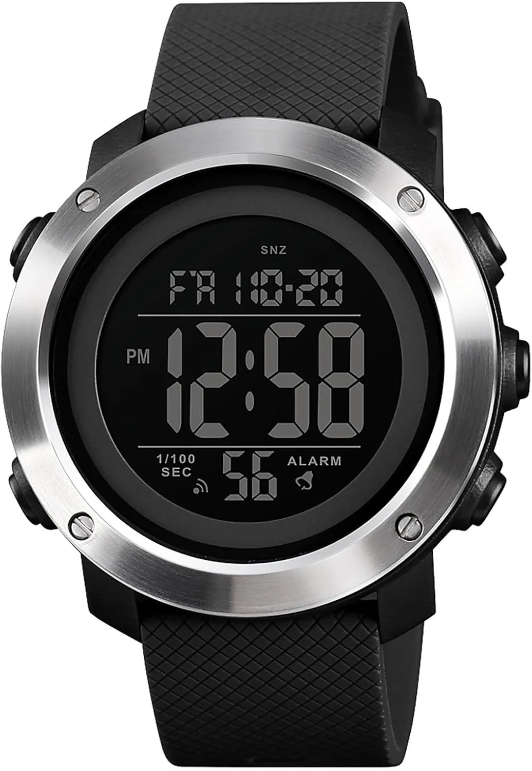 Rubber Strap Wrist Watch for manifesto cheerful vitality calculable jurassic Men/Student Gosasa Men Fashion Digital Watch,Waterproof Sports Watch with Stopwatch Countdown Timer Alarm Function Dual Time 