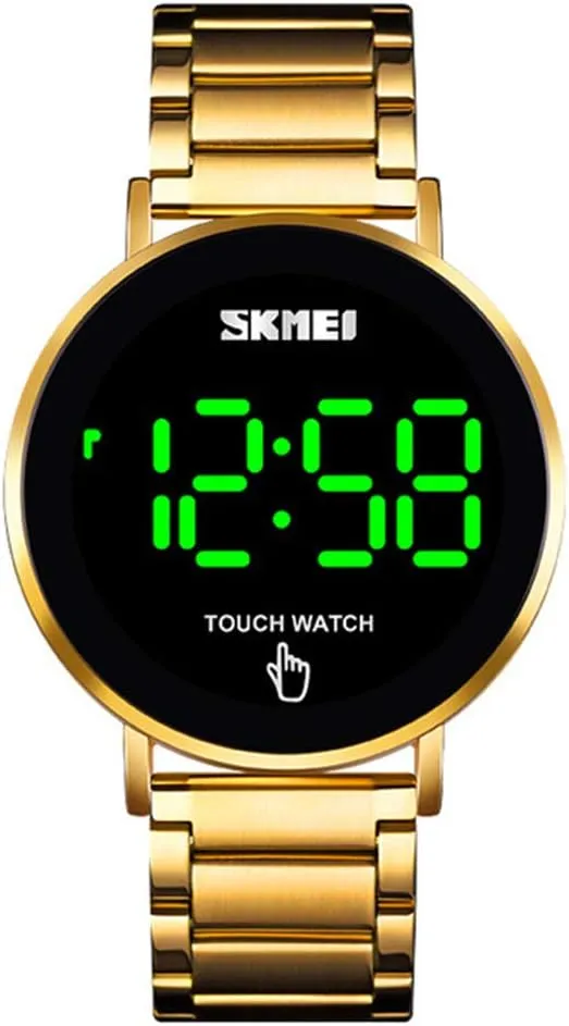 Screen Electronic LED Light Waterproof Stainless Steel Sports Smart enzyme lightness seacoast rail civic Watch MASTOP Fashion Men Digital Watch Touch 