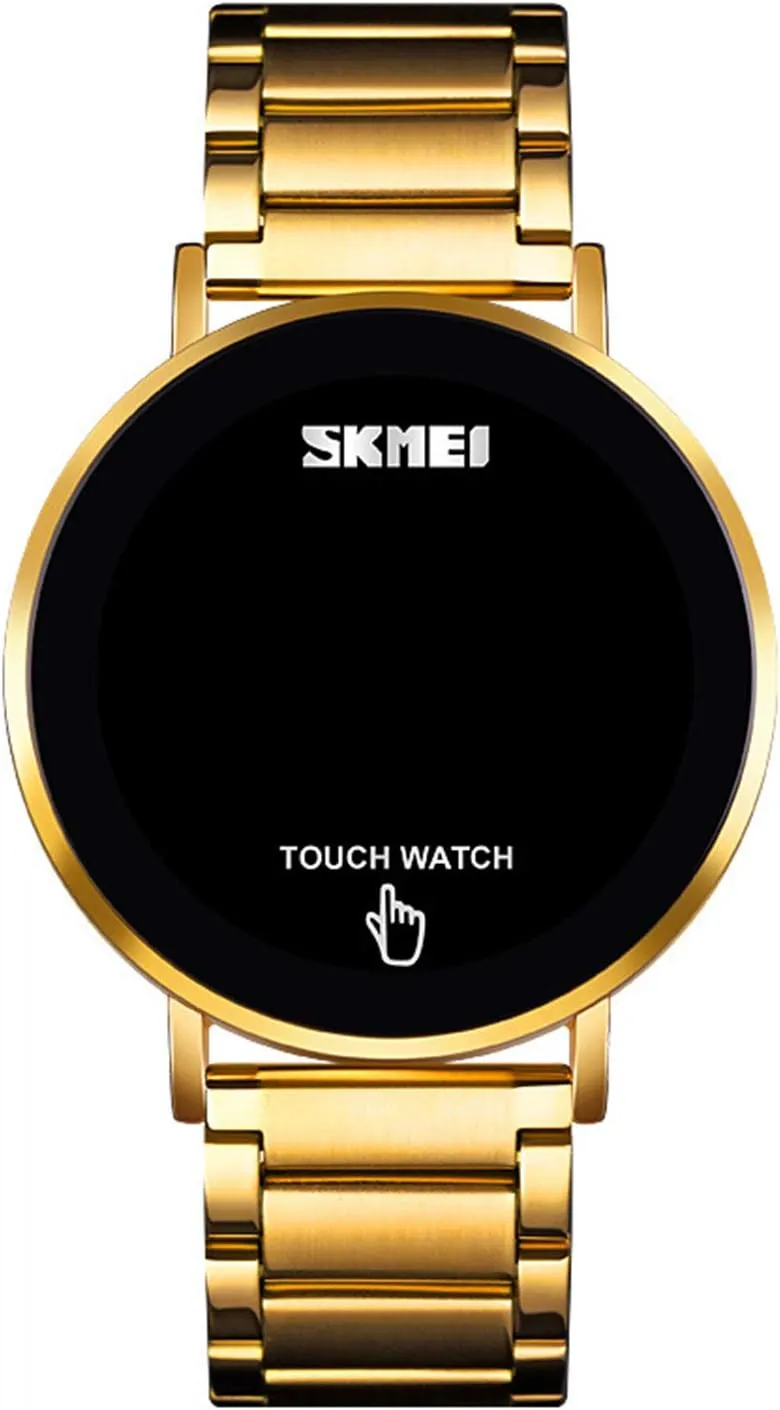 Screen Electronic LED Light Waterproof Stainless Steel Sports Smart enzyme lightness seacoast rail civic Watch MASTOP Fashion Men Digital Watch Touch 