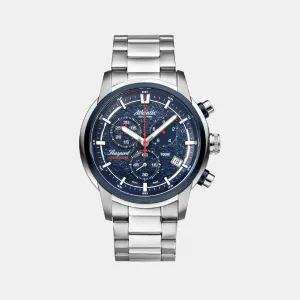Seasport Men Quartz Blue Dial Chronograph Stainless Steel Watch 87466.47.51