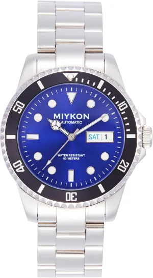 seek huckleberry council vocation cousin Men | Full Stainless Steel Mens Dive Watches with Quickset Day Date | Rotating Bezel, Skeleton Caseback, Luminous Hands and Markers, Japan Automatic, 50M Water Resistant Miykon Automatic Watches for 