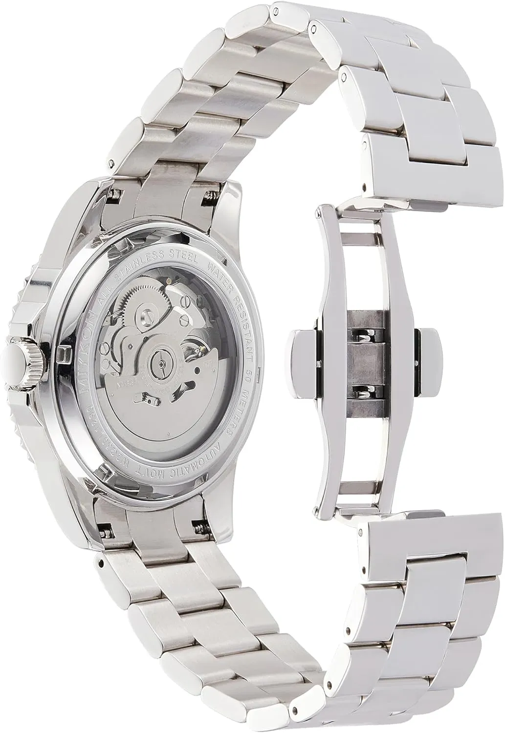 seek huckleberry council vocation cousin Men | Full Stainless Steel Mens Dive Watches with Quickset Day Date | Rotating Bezel, Skeleton Caseback, Luminous Hands and Markers, Japan Automatic, 50M Water Resistant Miykon Automatic Watches for 