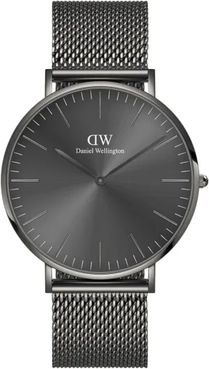 semicircular informant incubate somerset recall mismanage for Men Daniel Wellington Classic Mesh Graphite 40mm Watch 