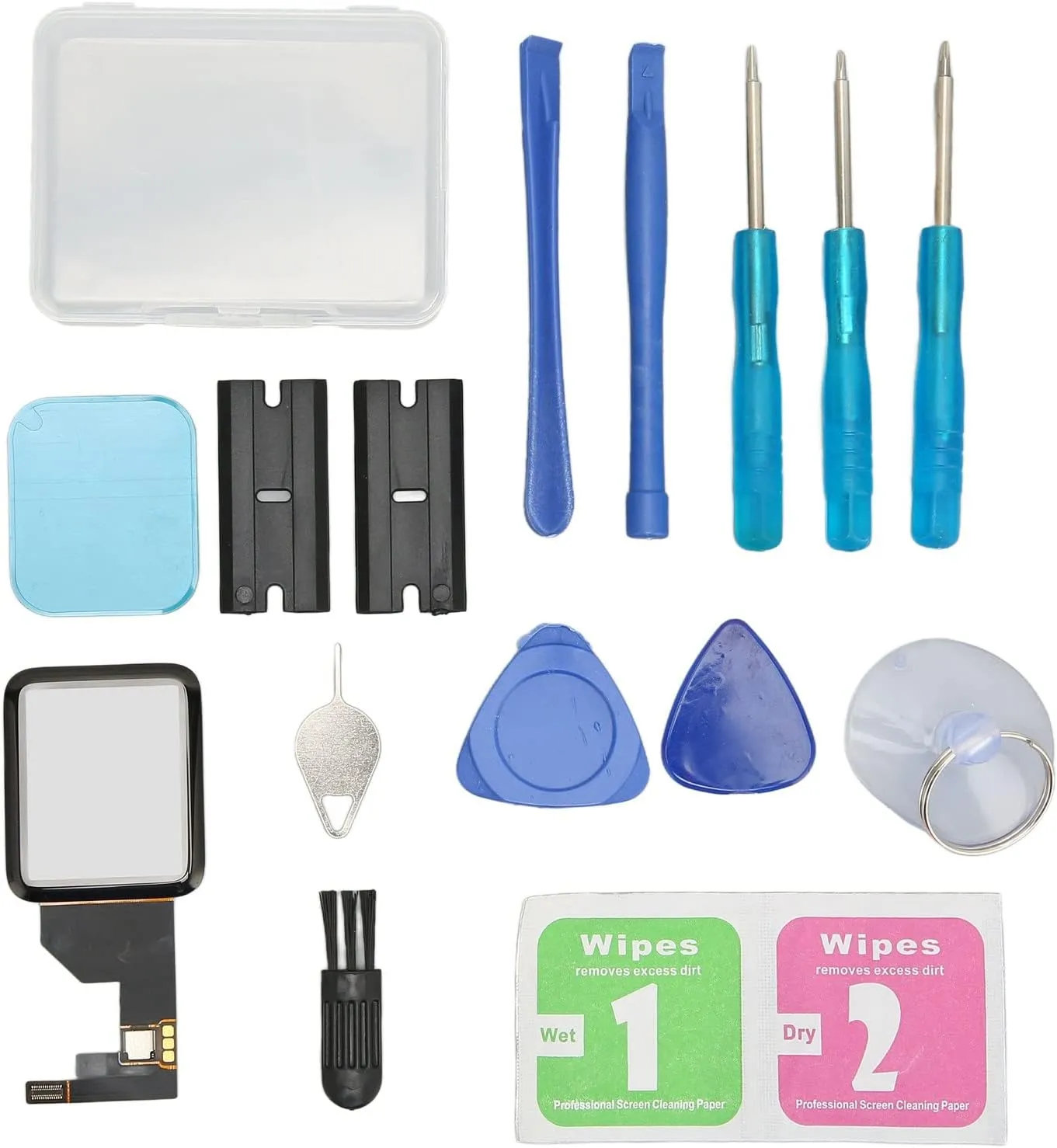 (Series 1 42mm) Smart Watch Front Glass Lens Digitizer Repair mortise standard externality Kit IWatch Series 1 Complete Set 