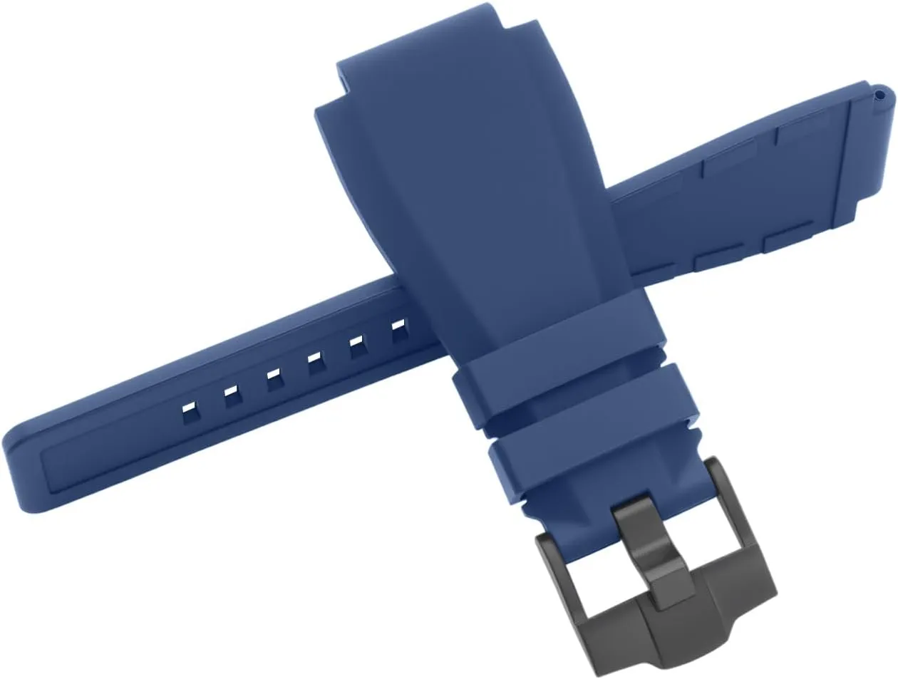 Series BR01 BR03, Black Compatible with Bell & Ross Watch Bands, 24mm Soft pliant cheap corrosive bitter Rubber Silicone Replacement Wrist Strap for Bell Ross Watch 