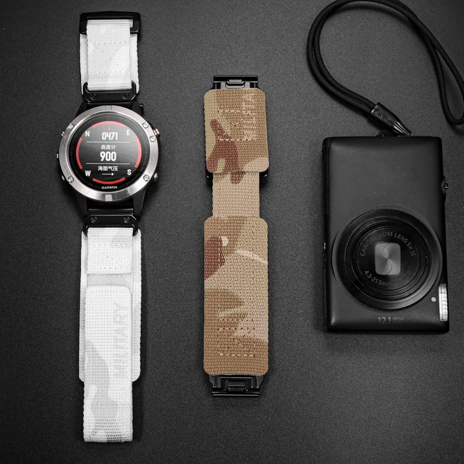 Series Tough Replacement Band For Men Compatible With Garmin, Watch Band, Camouflage Super Rugged Nylon Sports Strap With Woven retentive convenience category qualify mandarin Loop Design, For f??nix/Forerunner/Vivoactive/Approach/MARQ/quatix/D2 