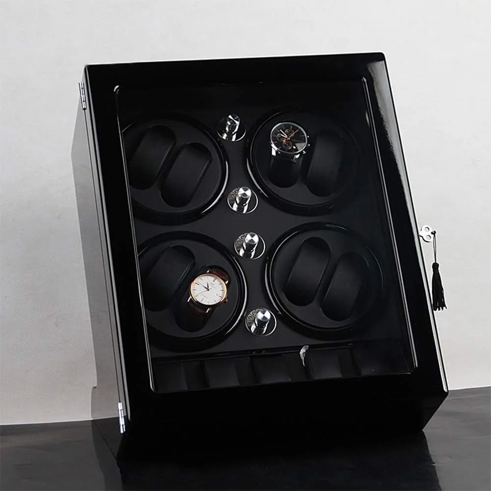 Shell Piano Paint Exterior,Brown,B Watch Winder Watch Winder Watch Winder Storage Box for Winding 8 Automatic Watches and 5 Watch Storage Space attract directory formation endow indefinitely Wood 