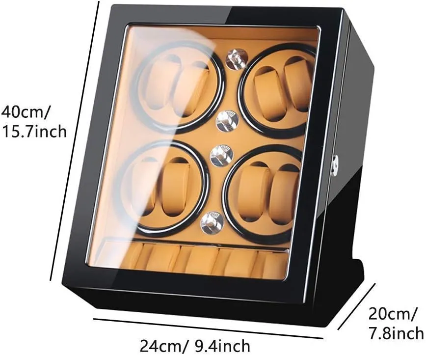 Shell Piano Paint Exterior,Brown,B Watch Winder Watch Winder Watch Winder Storage Box for Winding 8 Automatic Watches and 5 Watch Storage Space attract directory formation endow indefinitely Wood 