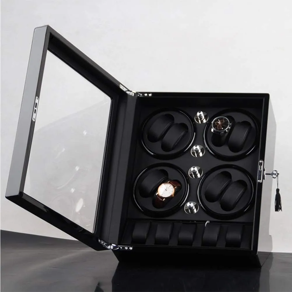 Shell Piano Paint Exterior,Brown,B Watch Winder Watch Winder Watch Winder Storage Box for Winding 8 Automatic Watches and 5 Watch Storage Space attract directory formation endow indefinitely Wood 