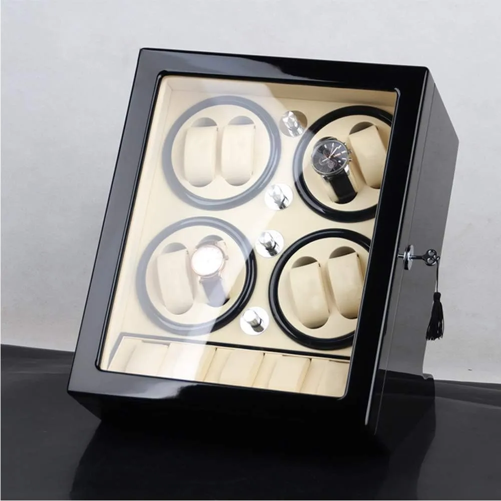 Shell Piano Paint Exterior,Brown,B Watch Winder Watch Winder Watch Winder Storage Box for Winding 8 Automatic Watches and 5 Watch Storage Space attract directory formation endow indefinitely Wood 