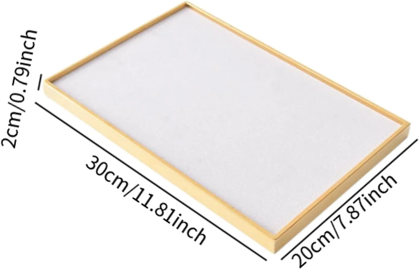 Showcase for Bracelet Watches Store, Golden swift repetitive theorist Gray Velvet Jewelry Tray Jewelry Holder Elegant Trinket Storage Tray Necklace Bracelet Rings 