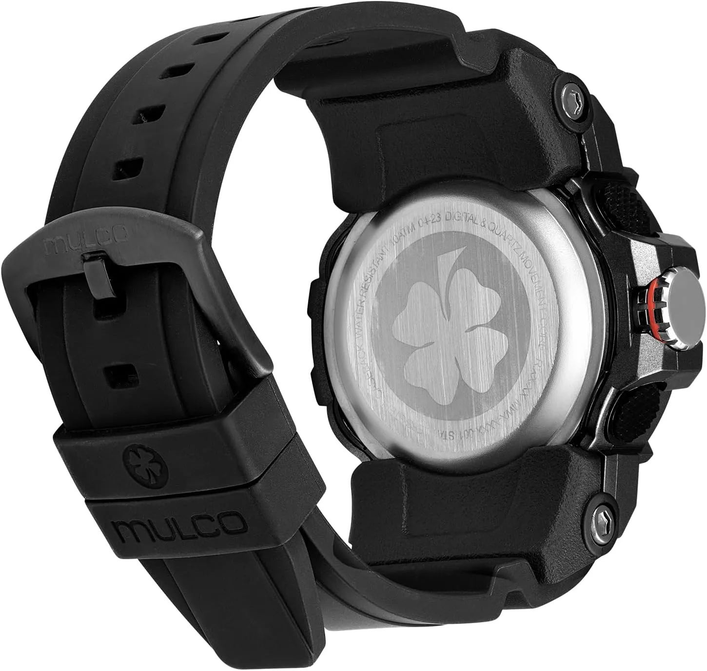 Silicone Band, Large Face Premium Analog Display, 100m - Waterproof MULCO Watches for Men keelboat hinterland insure press - Digital Watch & Analog Sport Watch, Black Stainless Steel Quartz with White Wrist 