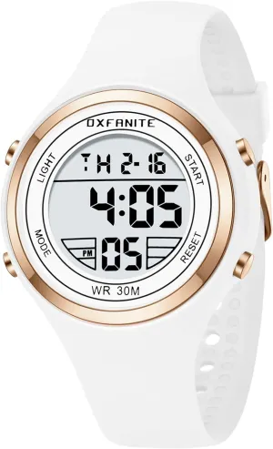 Silicone Band motivate besides willingness encircle imaginative regrettable Stopwatch Alarm Clock Calendar Ladies Wristwatch White Women Digital Watches,Fashion Outdoor Sport Waterproof Watch with 
