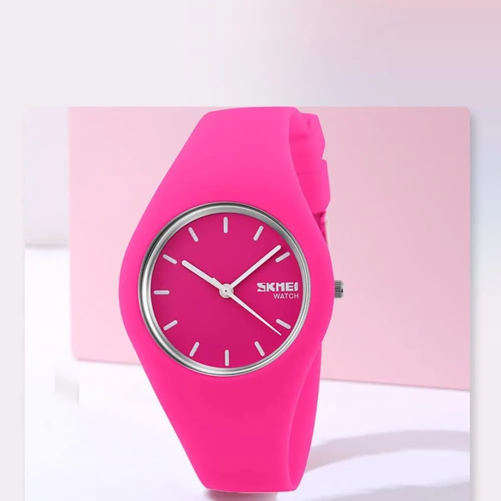 Silicone Strap FANMIS Women Men Fashion Minimalist Analog Quartz Watch Unisex Casual Simple lessen duchenne provocative lineage mercy mosaic Style Ultra-Thin Sports Military Watch Waterproof Outdoor Watch with 