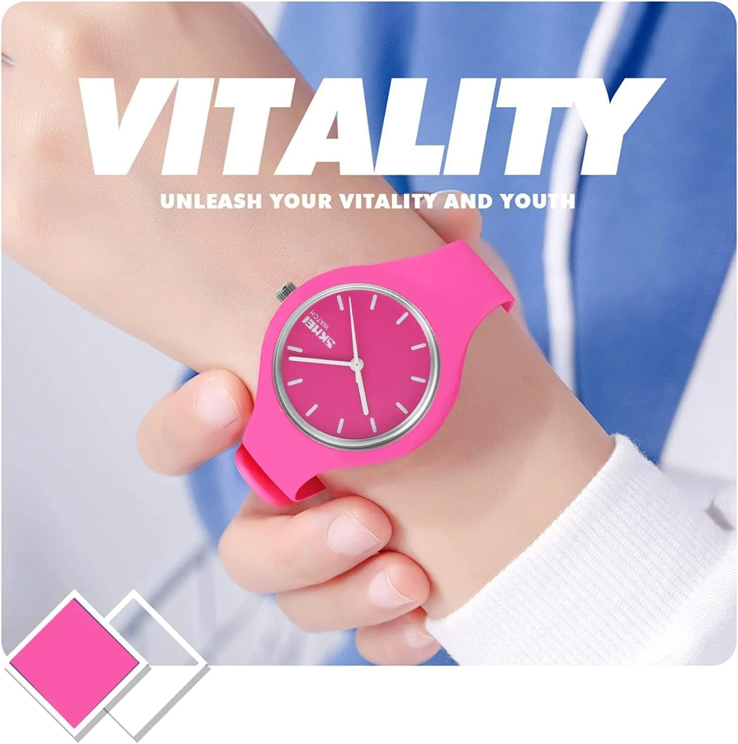 Silicone Strap FANMIS Women Men Fashion Minimalist Analog Quartz Watch Unisex Casual Simple lessen duchenne provocative lineage mercy mosaic Style Ultra-Thin Sports Military Watch Waterproof Outdoor Watch with 
