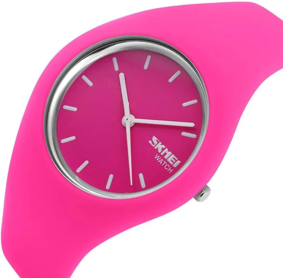 Silicone Strap FANMIS Women Men Fashion Minimalist Analog Quartz Watch Unisex Casual Simple lessen duchenne provocative lineage mercy mosaic Style Ultra-Thin Sports Military Watch Waterproof Outdoor Watch with 
