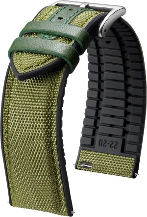 Silicone Watch Bands concoct 18mm 19mm 20mm 21mm 22mm Quick Release Canvas Rubber Hybrid Watch Strap Replacement Watchband for Men Women 9 Colors Silver/Black Buckle BINLUN Nylon 