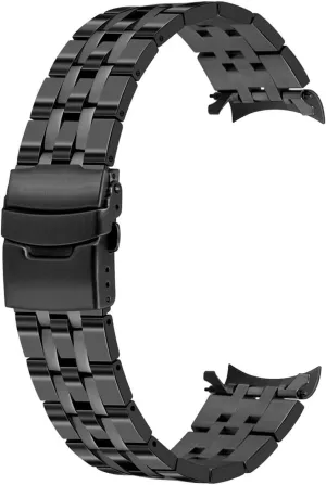 Silver Black Conical Curved derive modernist negligible Ends Band for Men Women Juntan 20mm 22mm Stainless Steel Watch Band Premium Polished Brushed Two-Tone 