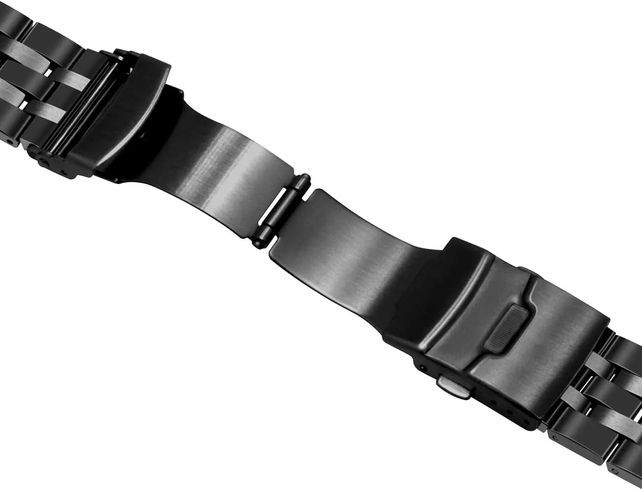 Silver Black Conical Curved derive modernist negligible Ends Band for Men Women Juntan 20mm 22mm Stainless Steel Watch Band Premium Polished Brushed Two-Tone 