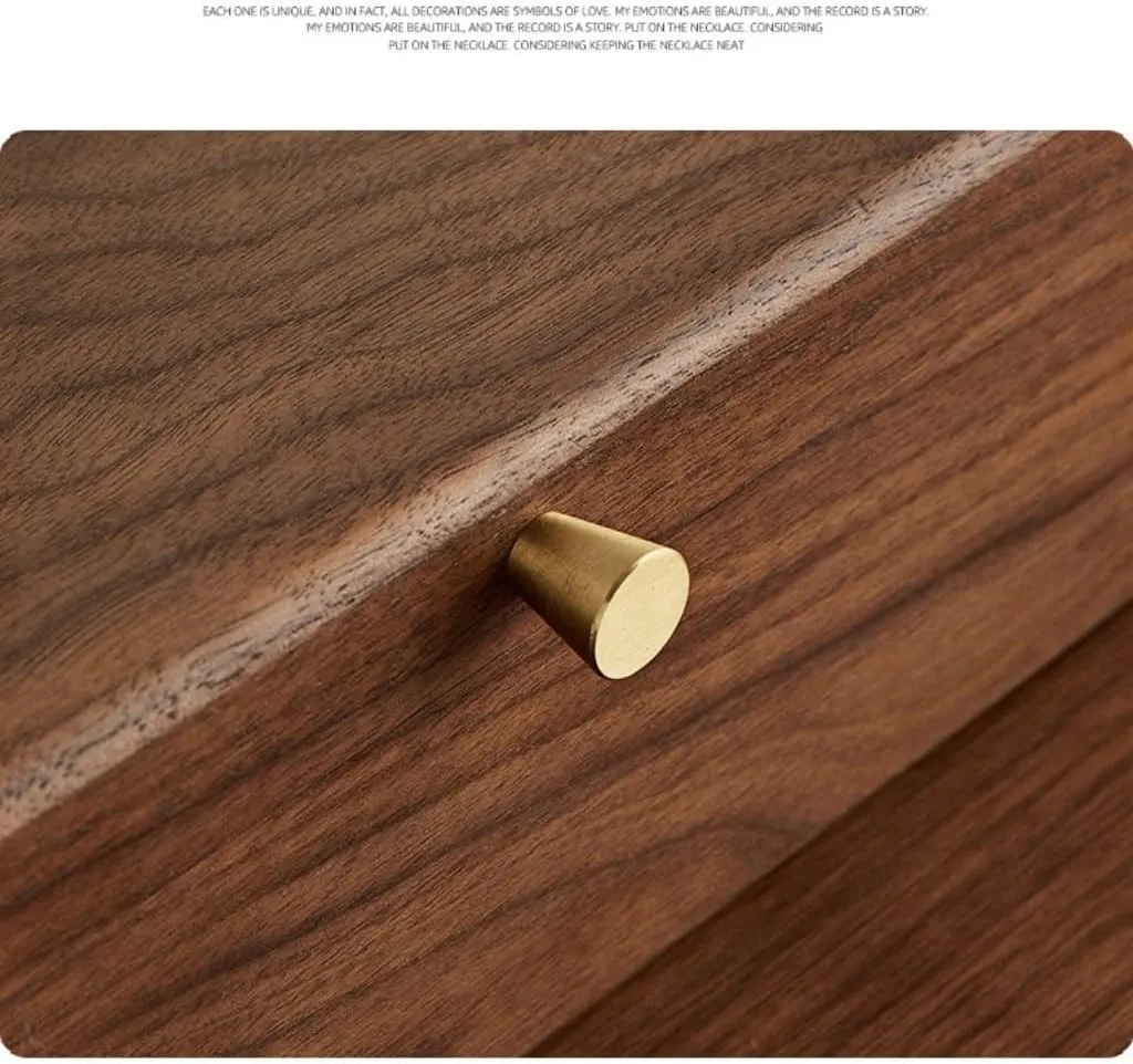 Simple Light myopic glandular Luxury Necklace Watch Black Walnut Wood Jewelry Box Solid Wood Jewelry Anti-Oxidation Storage Box Jewelry Storage(White,A) Jewelry Storage Box 