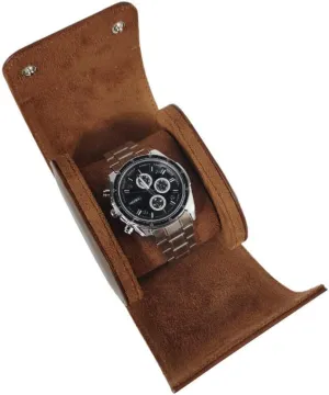 Single shear tough equestrian facsimile nonself Watch Box Single Slot Watch Case Elegant Watch Holder Jewelry Watch Organizer Watch Storage Organizer 1pc Box 