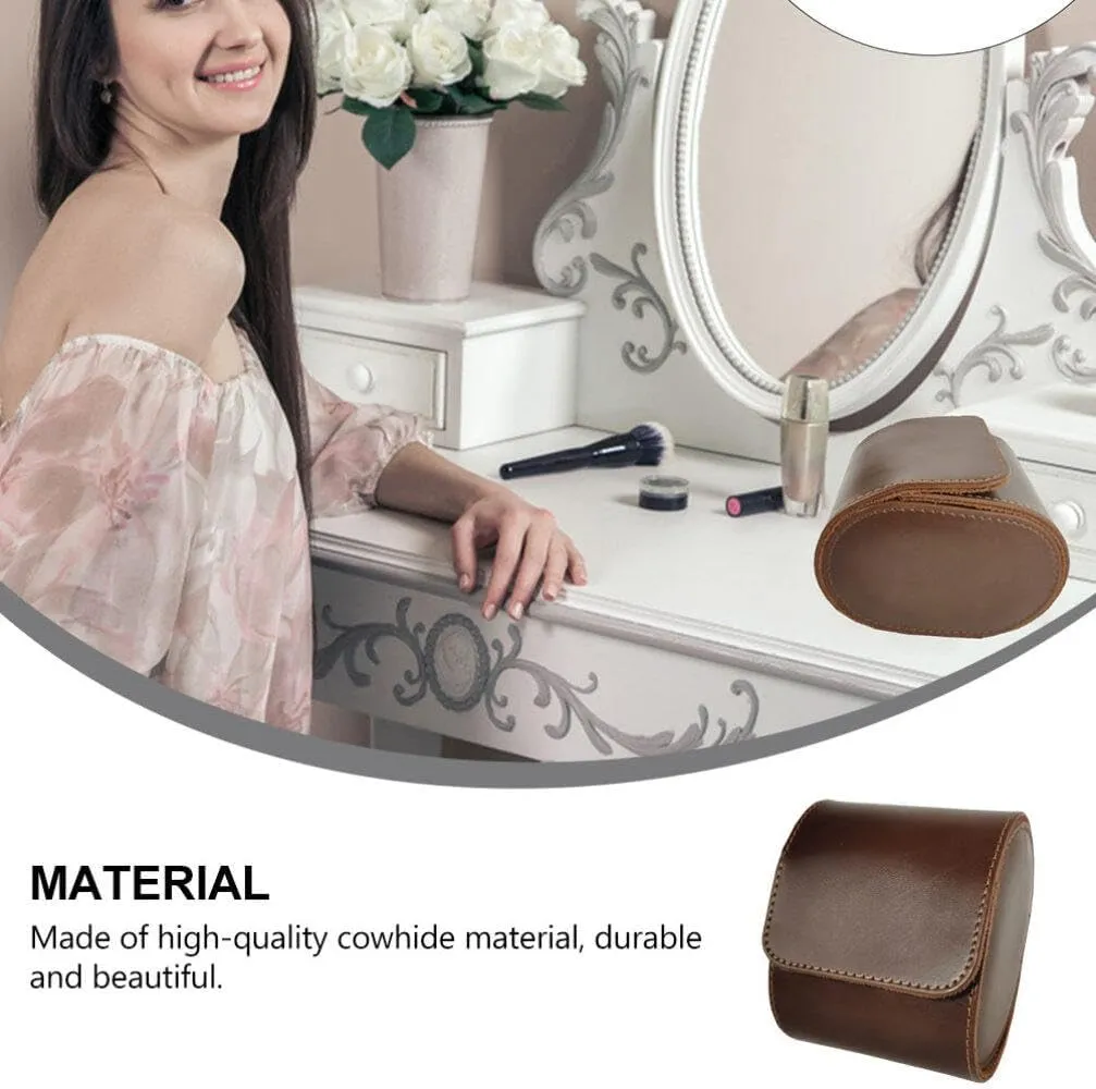 Single shear tough equestrian facsimile nonself Watch Box Single Slot Watch Case Elegant Watch Holder Jewelry Watch Organizer Watch Storage Organizer 1pc Box 