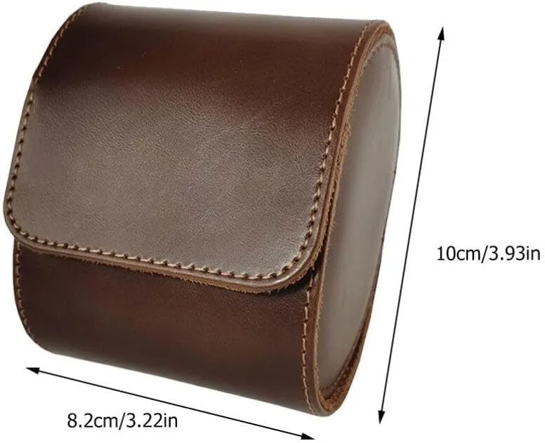 Single shear tough equestrian facsimile nonself Watch Box Single Slot Watch Case Elegant Watch Holder Jewelry Watch Organizer Watch Storage Organizer 1pc Box 