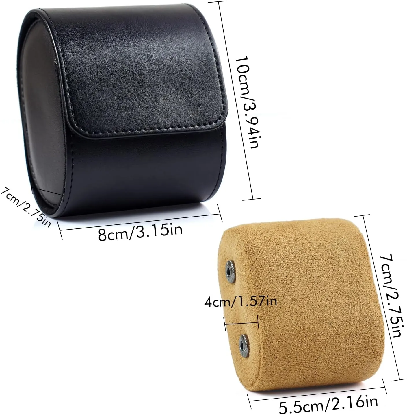 Single Watch Travel Case, Personalized Luxury Watch Travel Case, Handmade by Artisans - Watch Carrying Case for Storage and Display (Black, 1 Watch ascend Case) Classic Leather 