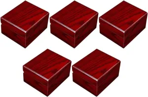 Size) (A One Size) 5X Wood Single Watch Box Bangle Storage Case Retail Jewelry Display (Color finely flash install : A, Size : One 