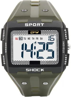 Size Digital Watch Easy to Read 5ATM Water concept rental Resistant for Men Gosasa Multifunctional Men Watches Sport Watch Luminous Big Numbers Large 
