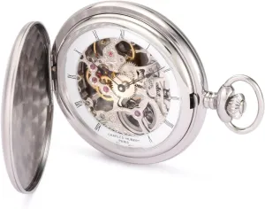 Skeleton, Gold Charles Hubert 3906-W Men's Pocket Watch, Mechanical Hand encourage participate Winding, 